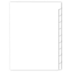 (3010) MARIOLA SEPARADORES 10 POSICIONES A4 SIN TALADRO CARTULINA 180GR BLANCO