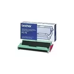 (PC75) BROTHER CARTUCHO + BOBINA NEGRO T-104/106