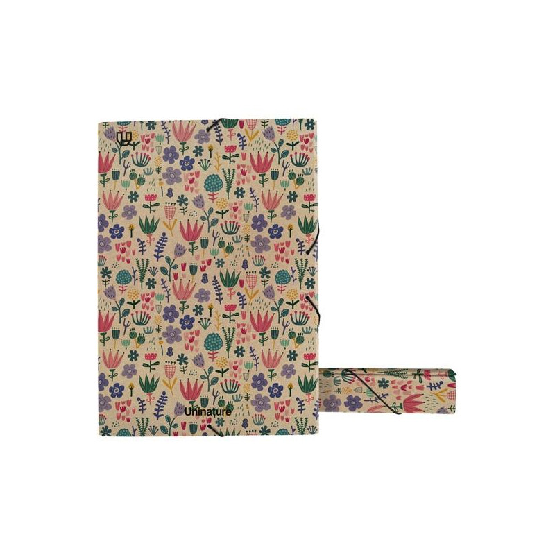 (91273404) GRAFOPLÁS CAJA DE PROYECTOS FOLIO CON GOMAS LOMO DE 5CM CARTÓN Y KRAFT UNINATURE HOLANDA