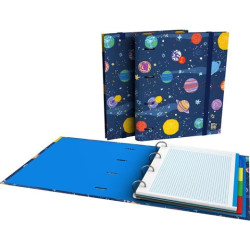 (88102697) GRAFOPLÁS CARPETA ANILLAS 4X35MM CARPEBOOK CARTÓN FORRADO A4 C/RECAMBIO 100H 5X5 FSC BITS&BOBS 24 SPACE