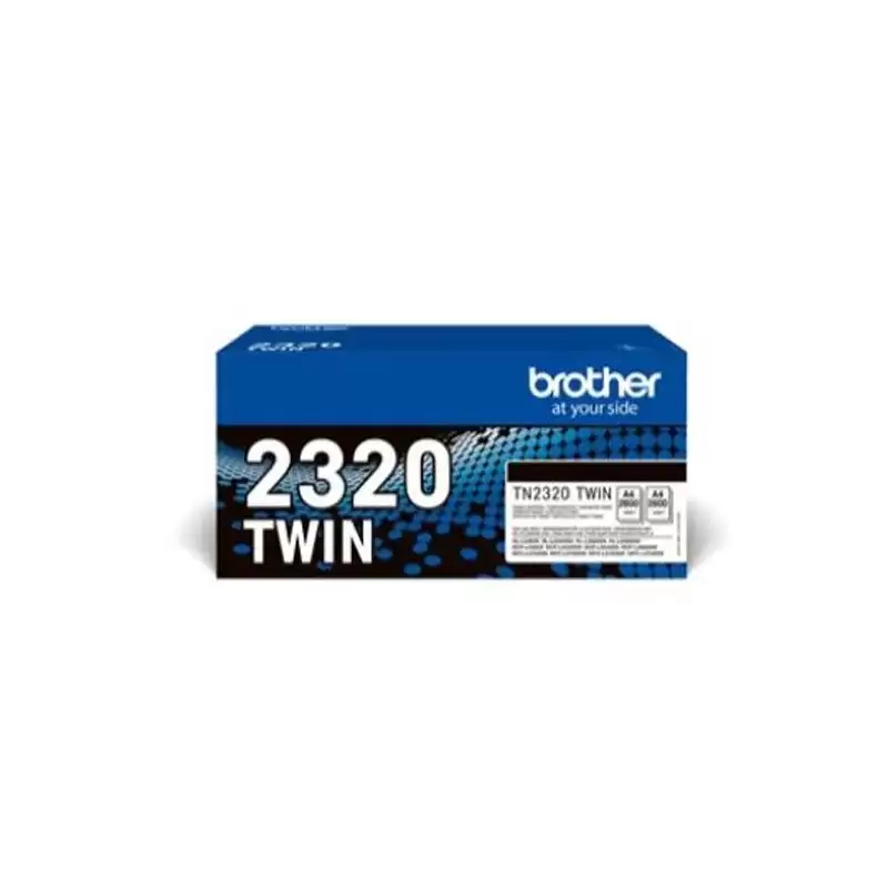 (TN2320TWIN) BROTHER TONER NEGRO HL-L2300D/L2340DW/L2360DN/L2365DW - DCP-L2500D/L2520DW - MFC-L2700DW/L2720DW/L2740DW - PACK 2