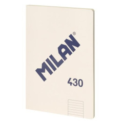 (57242G48BG) MILAN LIBRETA ENCOLADA A4 48H PAPEL 95GR  1 LÍNEA 7MM SERIE 1918 BEIGE