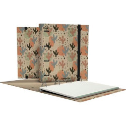 (88103503) GRAFOPLÁS CARPEBOOK 4D35 A4 FORRADO UNINATURE CACTUS