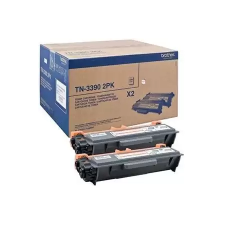 (TN3390TWIN) BROTHER TONER NEGRO HL-6180DW - DCP-8250DN - MFC-8950DW - PACK 2 UNIDADES