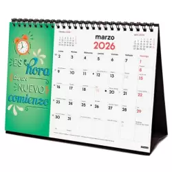 (780325326) FINOCAM CALENDARIO DE SOBREMESA PARA ESCRIBIR S-210X150MM MV IMÁGENES FRASES INSPIRADORAS 2026