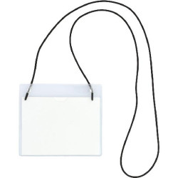 (09073300) GRAFOPLÁS PORTADISTINTIVO C/GOMA ELÁSTICA 95X110MM PVC RÍGIDO TRANSPARENTE