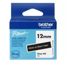 (BTAG335) BROTHER CINTA DOMÉSTICA BTAG BLANCO SOBRE NEGRO - PTN10