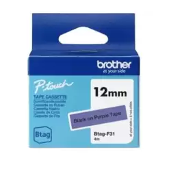 (BTAGF31) BROTHER CINTA DOMÉSTICA BTAG NEGRO SOBRE MORADO - PTN10