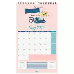 (785120026) FINOCAM CALENDARIO DE PARED BASIC 210X360MM MV TALKUAL ICÓNICO 2026