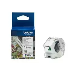(CZ1002) BROTHER ROLLO DE CINTA ADHESIVA ZERO INK PARA ETIQUETADORA VC500W 12MMX5M