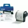 (DK22205) BROTHER CINTA CONTINUA DE PAPEL TÉRMICO ADHESIVO - BLANCO - 62MMX30