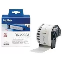 (DK22223) BROTHER CINTA CONTINUA DE PAPEL TÉRMICO ADHESIVO - BLANCO - 50MMX30