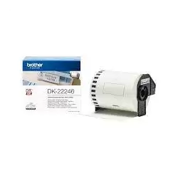 (DK22246) BROTHER CINTA CONTINUA DE PAPEL TÉRMICO ADHESIVO - BLANCO - 103MMX30
