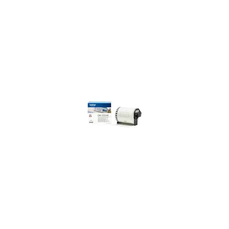 (DK22246) BROTHER CINTA CONTINUA DE PAPEL TÉRMICO ADHESIVO - BLANCO - 103MMX30