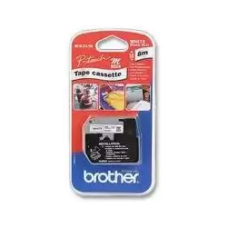 (MK231BZ) BROTHER CINTA NO LAMINADA TEXTO NEGRO SOBRE BLANCO - 12MMX8M