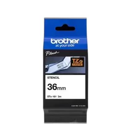 (STE161) BROTHER CINTA ROTULADORA DE PLANTILLA LAMINADA DE 36MMX3M (REUTILIZABLE HASTA 50 VECES)