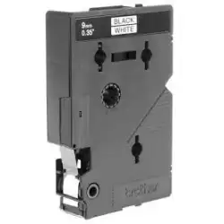 (TC291) BROTHER CINTA ROTULADORA LAMINADA TEXTO NEGRO SOBRE BLANCO DE 9MMX7