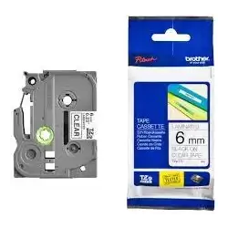 (TZE111) BROTHER CINTA ROTULADORA LAMINADA TEXTO NEGRO SOBRE TRANSPARENTE - 6MMX8M