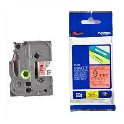 (TZE421) BROTHER CINTA ROTULADORA LAMINADA TEXTO NEGRO SOBRE ROJO - 9MMX8M