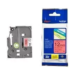 (TZE431) BROTHER CINTA ROTULADORA LAMINADA TEXTO NEGRO SOBRE ROJO - 12MMX8M