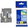 (TZE521) BROTHER CINTA ROTULADORA LAMINADA TEXTO NEGRO SOBRE AZUL - 9MMX8M