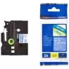 (TZE535) BROTHER CINTA ROTULADORA LAMINADA TEXTO BLANCO SOBRE AZUL - 12MMX8M