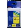 (TZE611) BROTHER CINTA ROTULADORA LAMINADA TEXTO NEGRO SOBRE AMARILLO - 6MMX8M