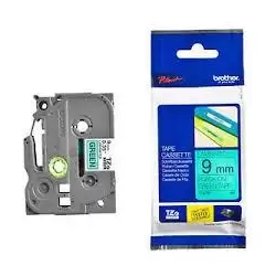 (TZE721) BROTHER CINTA ROTULADORA LAMINADA TEXTO NEGRO SOBRE VERDE -9MMX8M