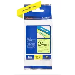 (TZEC51) BROTHER CINTA ROTULADORA LAMINADA NEGRO SOBRE FONDO AMARILLO FLUOR - 24MMX5M