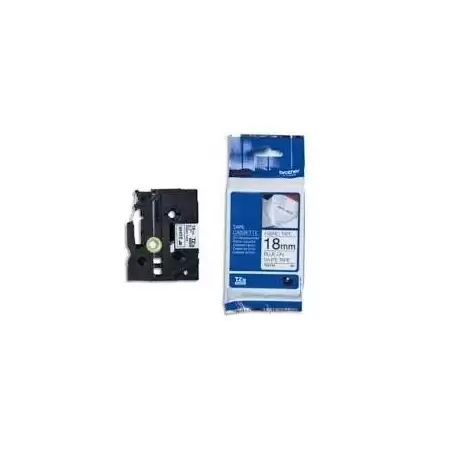 (TZEFA4) BROTHER CINTA ROTULADORA ESPECIAL TEXTO AZUL SOBRE BLANCO - 18MMX3M