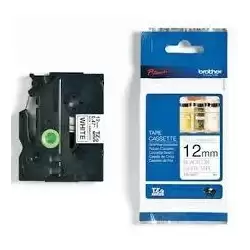 (TZEN231) BROTHER CINTA ROTULADORA NO LAMINADA TEXTO NEGRO SOBRE BLANCO - 12MMX8M