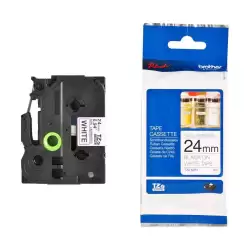 (TZEN251) BROTHER CINTA ROTULADORA NO LAMINADA TEXTO NEGRO SOBRE BLANCO - 24MMX8M