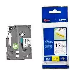 (TZES231) BROTHER CINTA ROTULADORA LAMINADA SUPER ADHESIVA TEXTO NEGRO SOBRE BLANCO - 12MMX8M