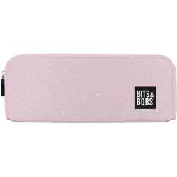(37547285) GRAFOPLÁS PORTATODO DE SILICONA BITS&BOBS ROSA PASTEL GLITTER