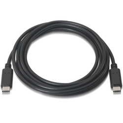 (A107-0056) AISENS CABLE USB 2.0 3A TIPO USB-C/M - USB-C/M NEGRO 1