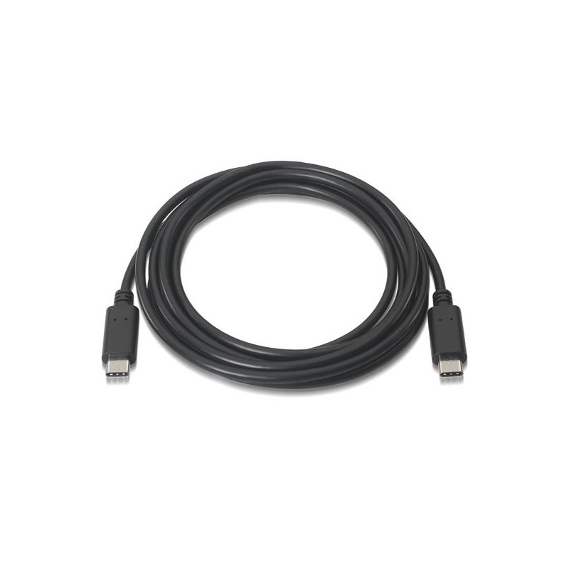 (A107-0056) AISENS CABLE USB 2.0 3A TIPO USB-C/M - USB-C/M NEGRO 1
