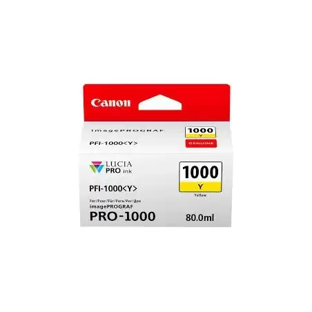 (0549C001) CANON TINTA AMARILLO IMAGEPROGRAF PRO 1000 - PFI 1000Y