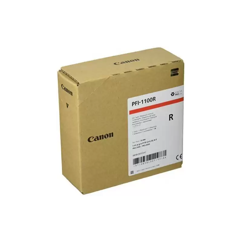 (0858C001AA) CANON TINTA ROJO IPF PRO 2000/4000/4000S/6000S - PFI 1100R
