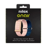 (NXSWONAIRPK) NILOX PULSERA INTELIGENTE SIN PANTALLA BLUETOOTH INCLUYE DOS PULSERAS ROSA Y AZUL