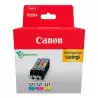 (2934B015) CANON TINTA ECOPACK C/M/Y PARA PIXMA IP 3600/4700 - MP 540/550/560/620/630/640/980/990 - MX 860/870 - CLI 521