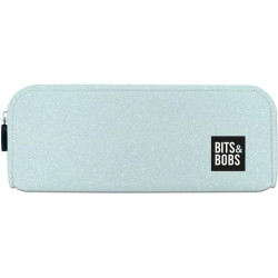 (37547288) GRAFOPLÁS PORTATODO DE SILICONA BITS&BOBS AZUL PASTEL GLITTER
