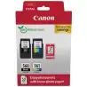(3713C008) CANON TINTA ECOPACK BK+C/M/Y + 50H PAPEL FOTOGRÁFICO 10X15 BRILLANTE GP 501 PIXMA TS 5350/5350A/5350I/5351/5351A -...