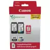(8287B008) CANON TINTA ECOPACK BK+ C / M / Y + 50H PAPEL FOTOGRÁFICO 10X15 PARA PIXMA IP 2850 - MG 2450/2550 - TR 4550/4551 -...