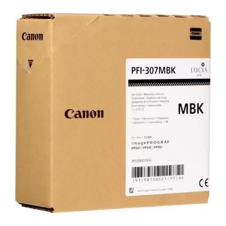 (9810B001AA) CANON TINTA NEGRO MATE IPF 830/840/850 - PFI 307MBK