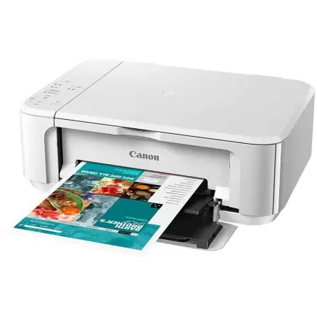 (0515C109AA) CANON EQUIPO MULTIFUNCIÓN INKJET COLOR 3 EN 1 MG3650SWT A4 WIFI DUPLEX USB BLANCO