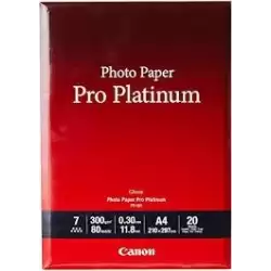 (2768B016) CANON PAPEL FOTOGRÁFICO PRO PLATINUM PT-101 20H.A4 300GR.