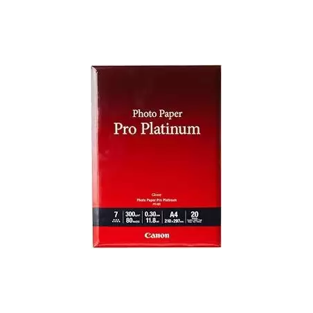 (2768B016) CANON PAPEL FOTOGRÁFICO PRO PLATINUM PT-101 20H.A4 300GR.
