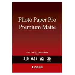 (8657B006) CANON PAPEL FOTOGRAFICO PM-101 A3 PRO PREMIUM MATTE 210GR. (20 HOJAS)