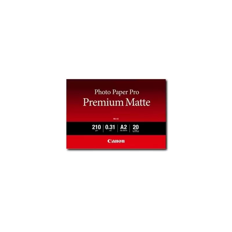 (8657B017) CANON PAPEL FOTOGRAFICO PM-101 A2 PRO PREMIUM MATTE 210GR. (20 HOJAS)