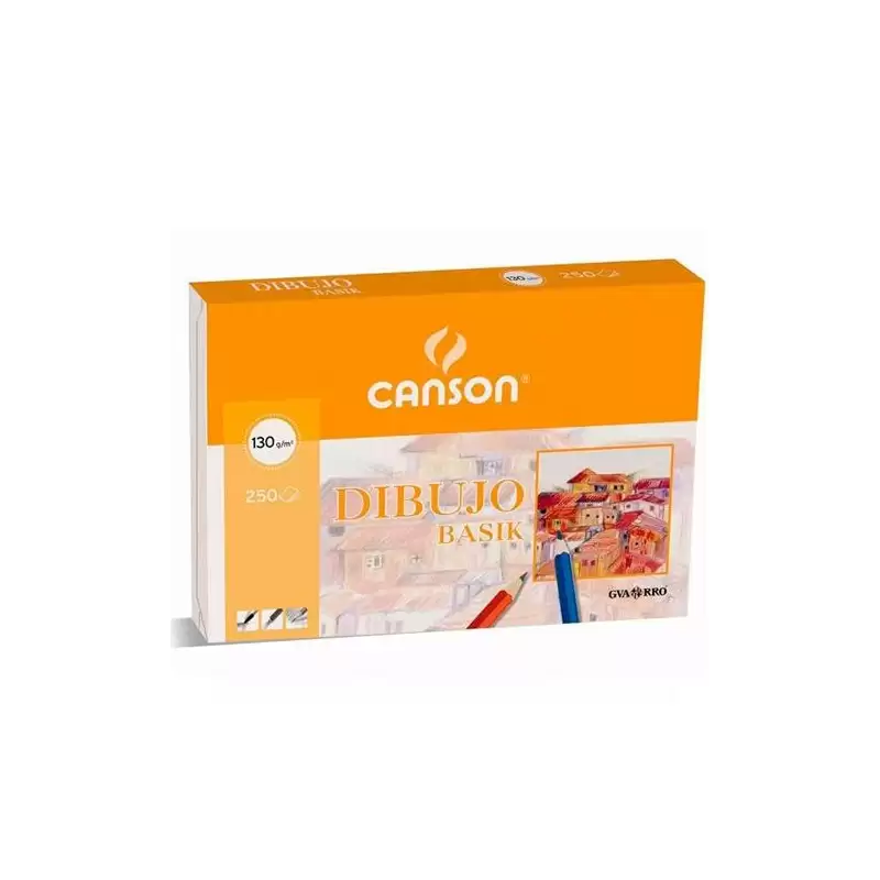 (C200400735) CANSON DIBUJO BASIK 250 HOJAS 130 GR. RECUADRO 32